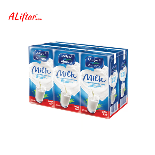 Long Life Low Fat Milk - 200ml (6 Pieces) | Almarai