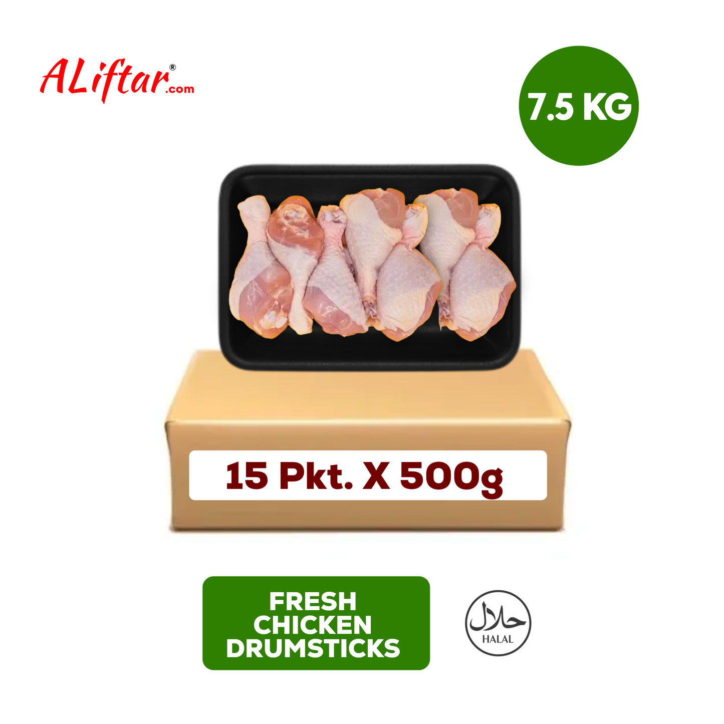 Fresh Chicken Drumsticks | With Skin | 7.5kg