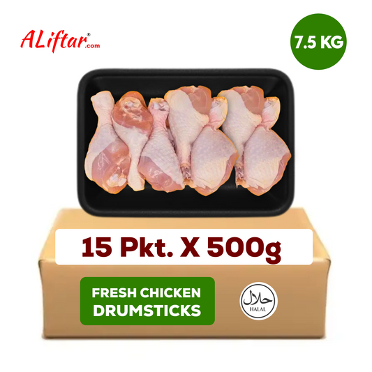 Fresh Chicken Drumsticks | With Skin | 7.5kg