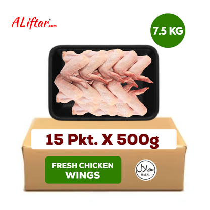 Fresh Chicken Wings | With Skin | 7.5kg