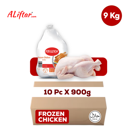 Frozen Whole Chicken Griller 900g x 10 | 9kg