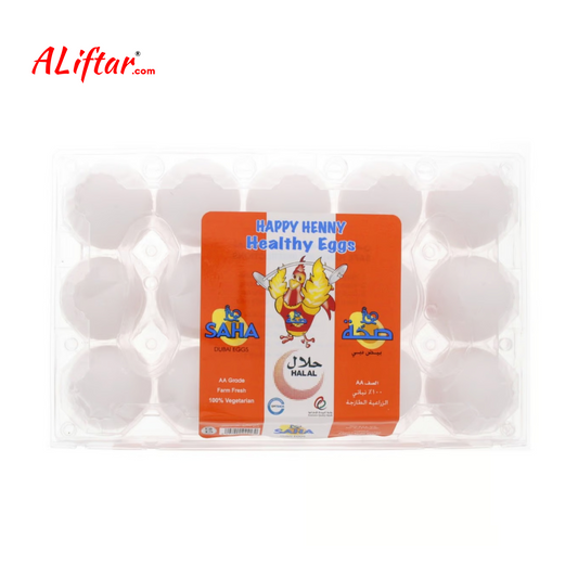 Saha Large White Eggs (15-Piece)