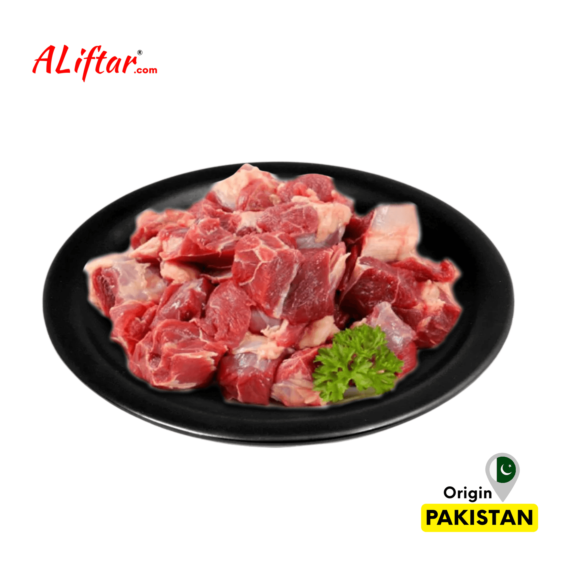 Fresh Pakistan Beef With Bone Small Cubes 500g